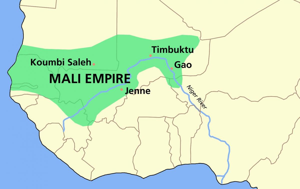 kerajaan Mali peta