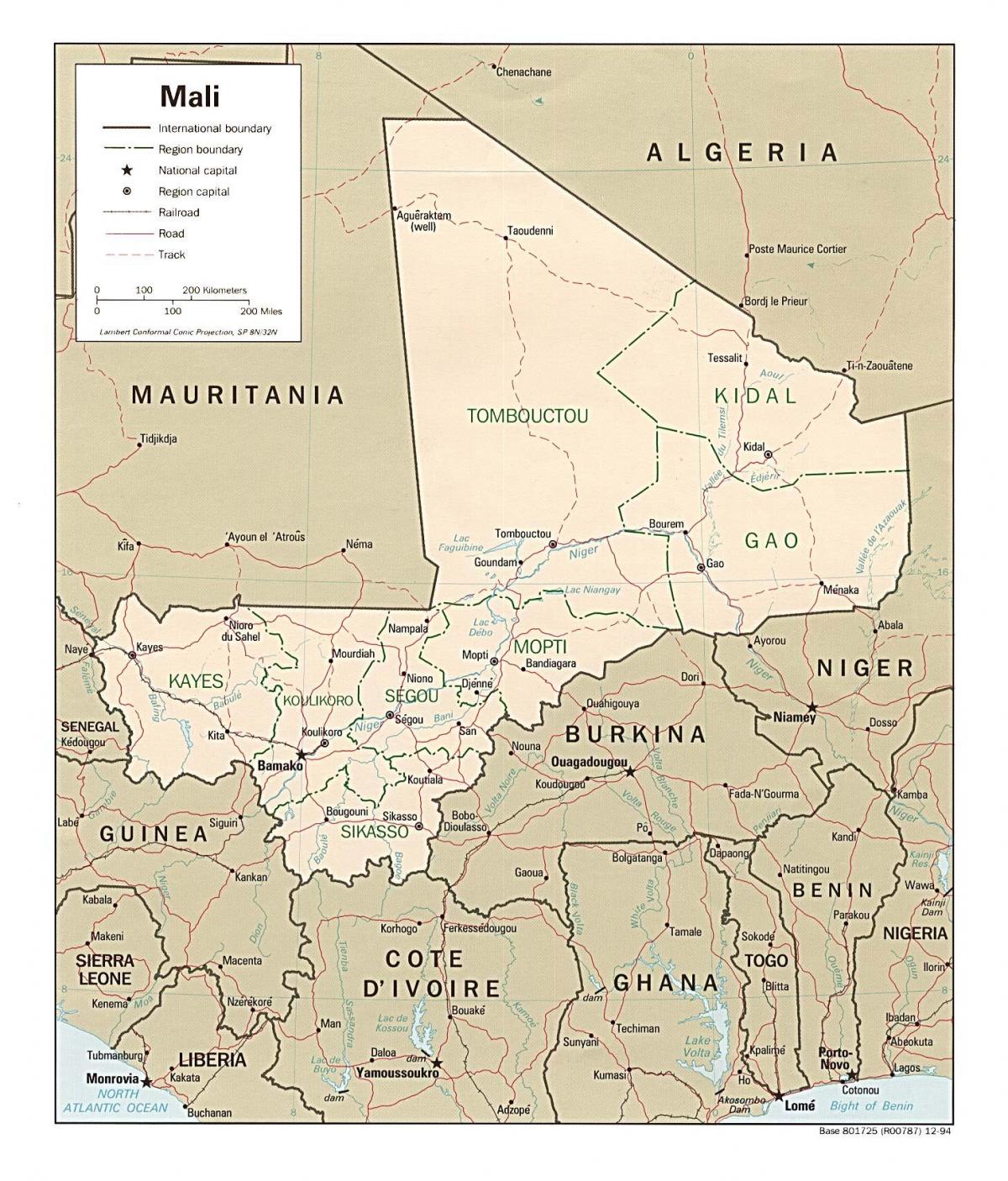 Peta Mali negara